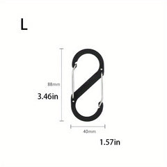 Outdoor Hanging Buckle Backpack Hook Keychain Aluminum Alloy S-type Buckle