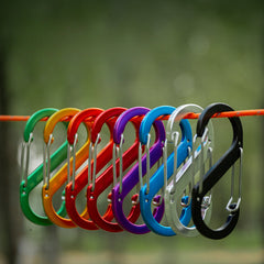 Outdoor Hanging Buckle Backpack Hook Keychain Aluminum Alloy S-type Buckle