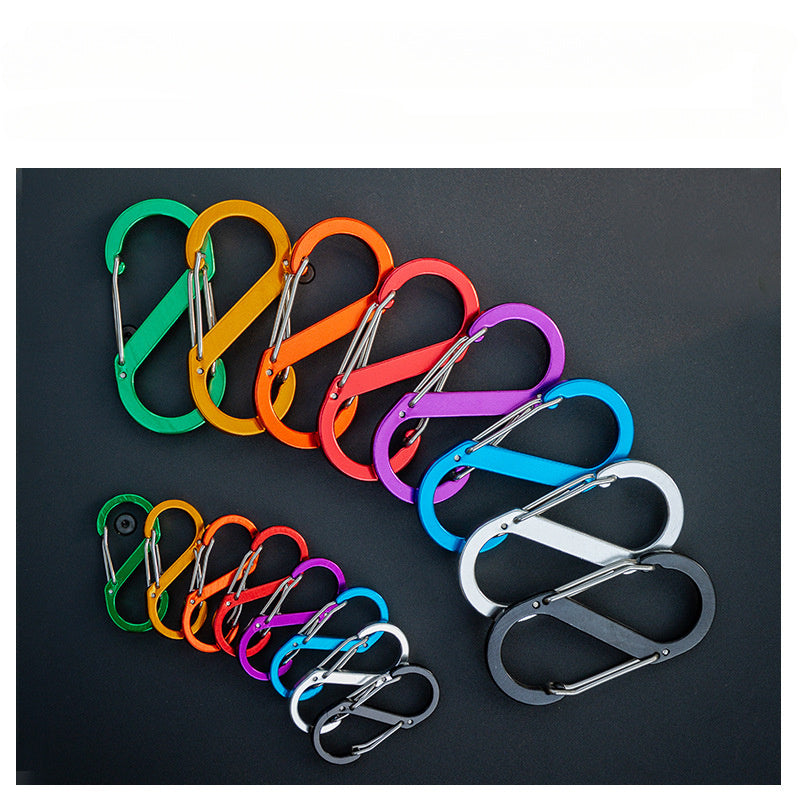 Outdoor Hanging Buckle Backpack Hook Keychain Aluminum Alloy S-type Buckle