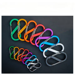 Outdoor Hanging Buckle Backpack Hook Keychain Aluminum Alloy S-type Buckle