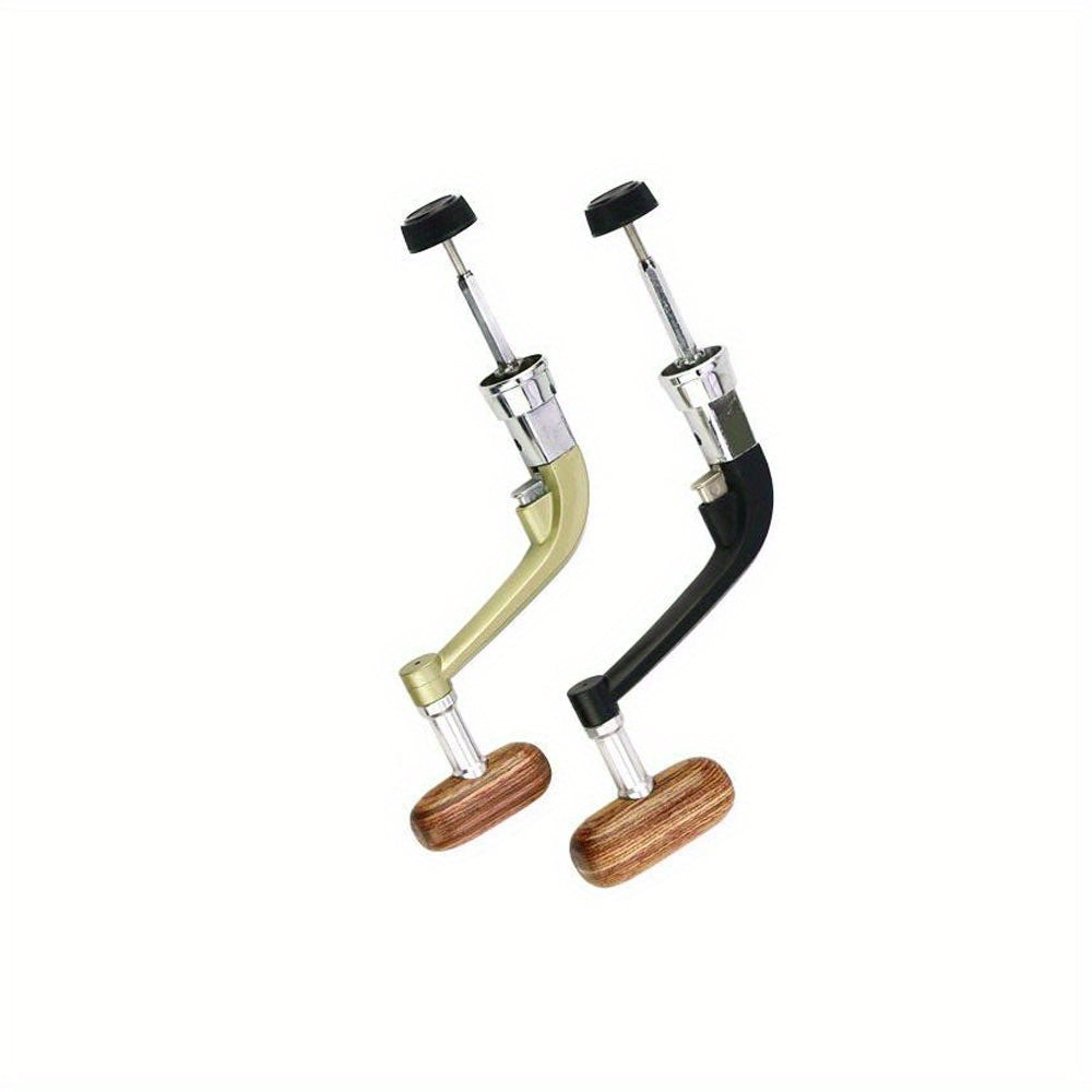 Metal Spinning Fishing Reel Handle Replacement Rocker Arm With Wooden Knob