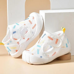 Breathable Mesh Sport Sandals for Baby Girls Lightweight Anti slip Walking Shoes