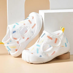 Breathable Mesh Sport Sandals for Baby Girls Lightweight Anti slip Walking Shoes