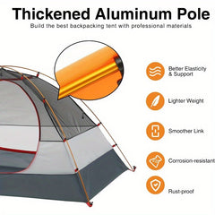2-Person Camping Tent Double Layer Waterproof Windproof Ultralight