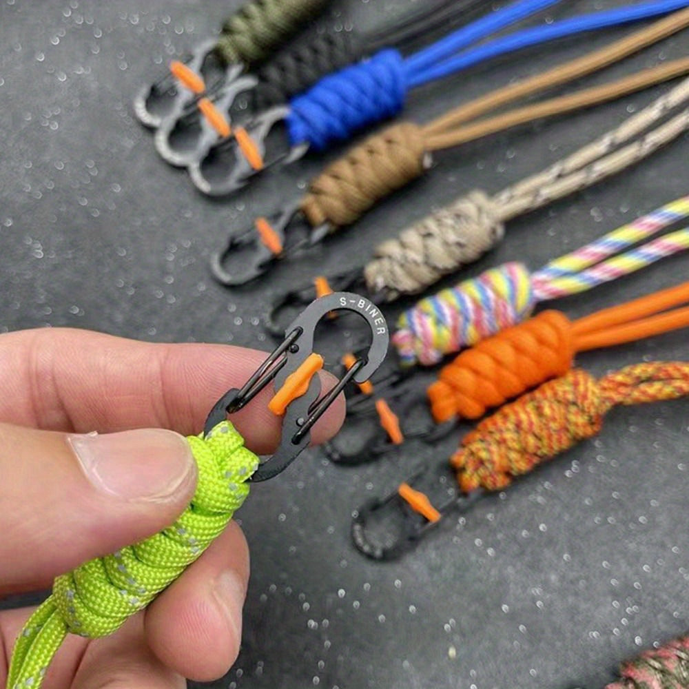Anti Theft Keychain Lanyard High Strength Emergency Survival Backpack Key Ring