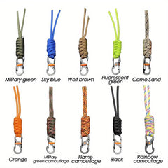 Anti Theft Keychain Lanyard High Strength Emergency Survival Backpack Key Ring