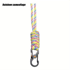 Anti Theft Keychain Lanyard High Strength Emergency Survival Backpack Key Ring