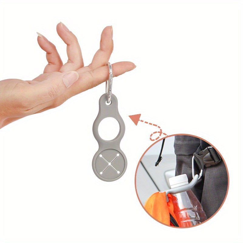 Outdoor Running Silicone Water Bottle Buckle Handle Strap