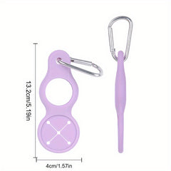 Outdoor Running Silicone Water Bottle Buckle Handle Strap