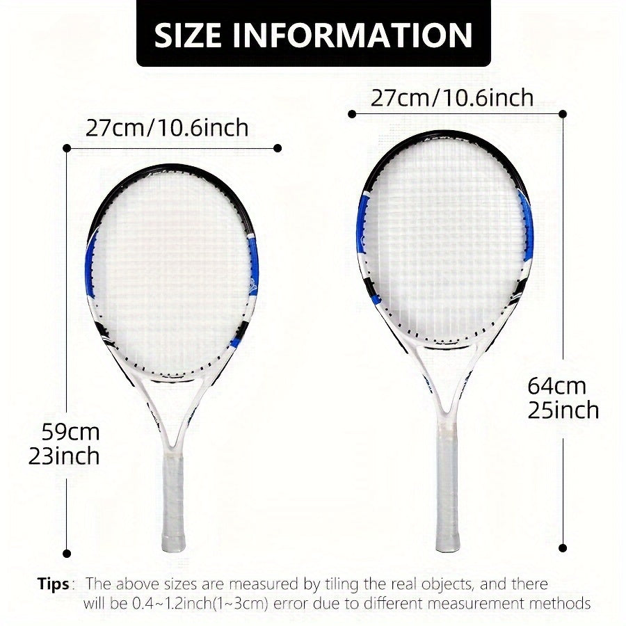 23in Tennis Racket Aluminum Alloy Carbon Fiber Tennis Racket