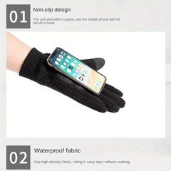 Winter Thick Warm Gloves Non-slip Touch Screen Sports Driving