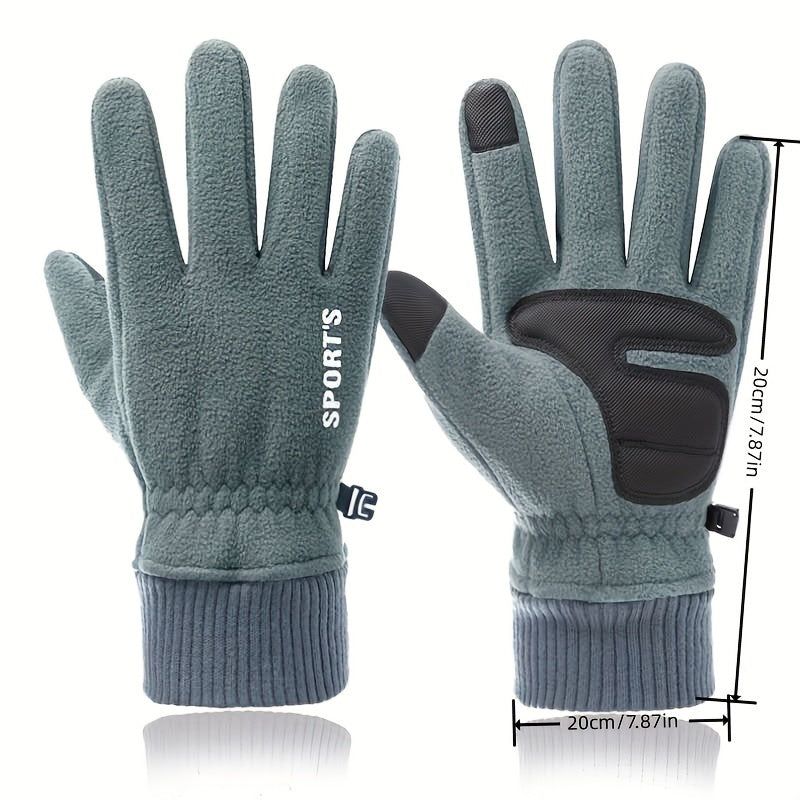 Winter Thick Warm Gloves Non-slip Touch Screen Sports Driving