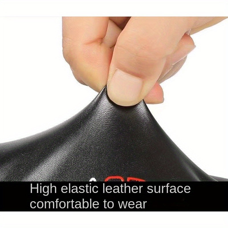 Men's Full Finger Cycling Gloves Autumn/Winter Warm Waterproof PU Leather