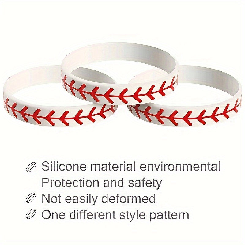 15pcs Softball Silicone Bracelet Softball Gift Softball Teams