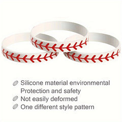 15pcs Softball Silicone Bracelet Softball Gift Softball Teams