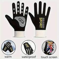 Velvet Touch Screen Windproof Coldproof Gloves for Men and Women