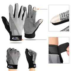 Unisex Full Finger Breathable Non-slip Gloves for Fitness Training