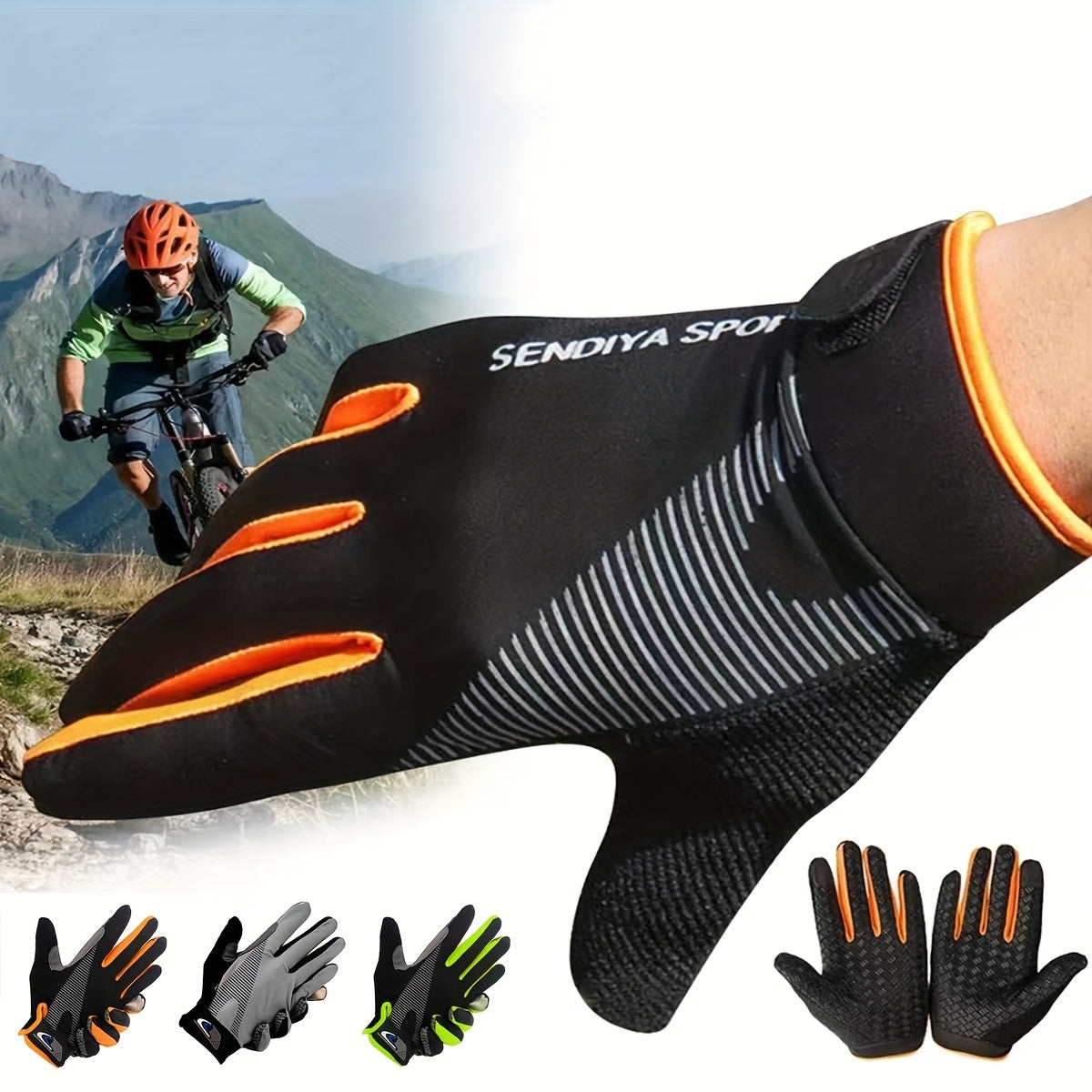 Unisex Full Finger Breathable Non-slip Gloves for Fitness Training