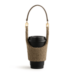 Winter Warm Plush Cup Sleeve Strap Heat resistant Anti Scalding Cup Accessories