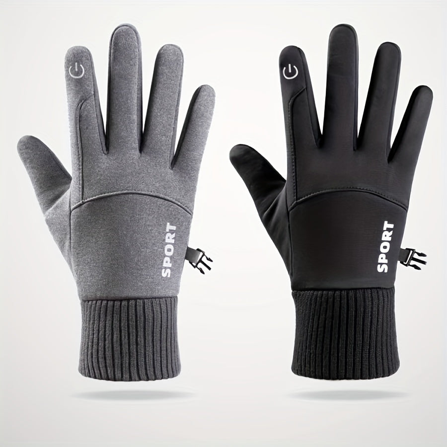 Waterproof Warm Touch Screen Sports Gloves for Snow Driving Running Cycling