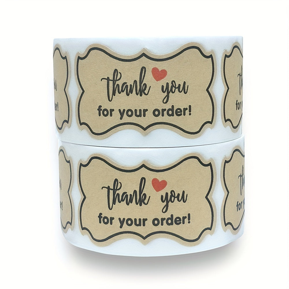 300pcs Thank You For Your Order Stickers Seal Label Stickers