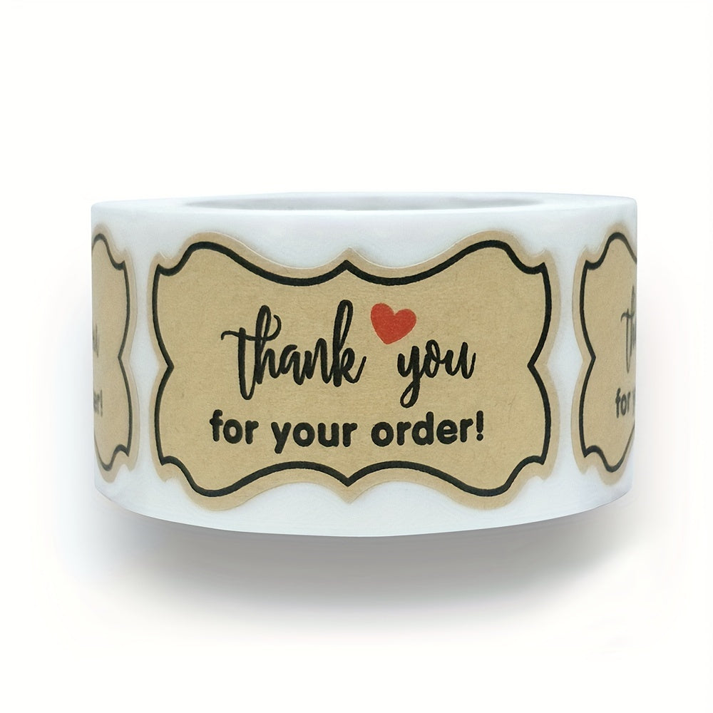 300pcs Thank You For Your Order Stickers Seal Label Stickers