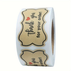 300pcs Thank You For Your Order Stickers Seal Label Stickers