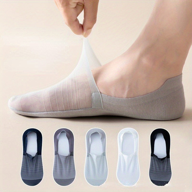 Men's Solid Liner Anklets Socks 3 Pairs