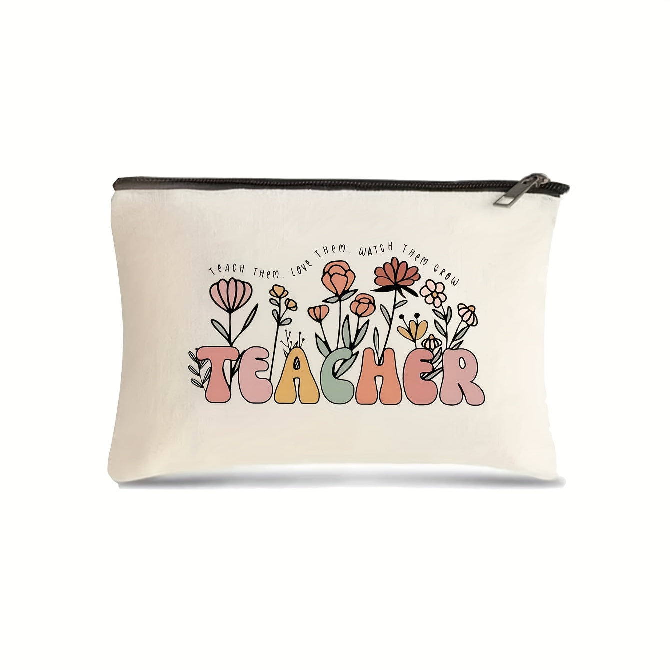 Teacher Cartoon Makeup Bag Organizer