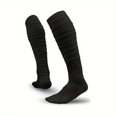 Men's Over Knee High Sport Socks Cotton Blend Breathable for Basketball Football