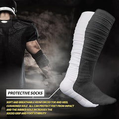Men's Over Knee High Sport Socks Cotton Blend Breathable for Basketball Football