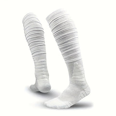 Men's Over Knee High Sport Socks Cotton Blend Breathable for Basketball Football
