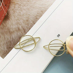 20pcs Planet Binder Clip Metal Paper Clips for Books Memo Clips