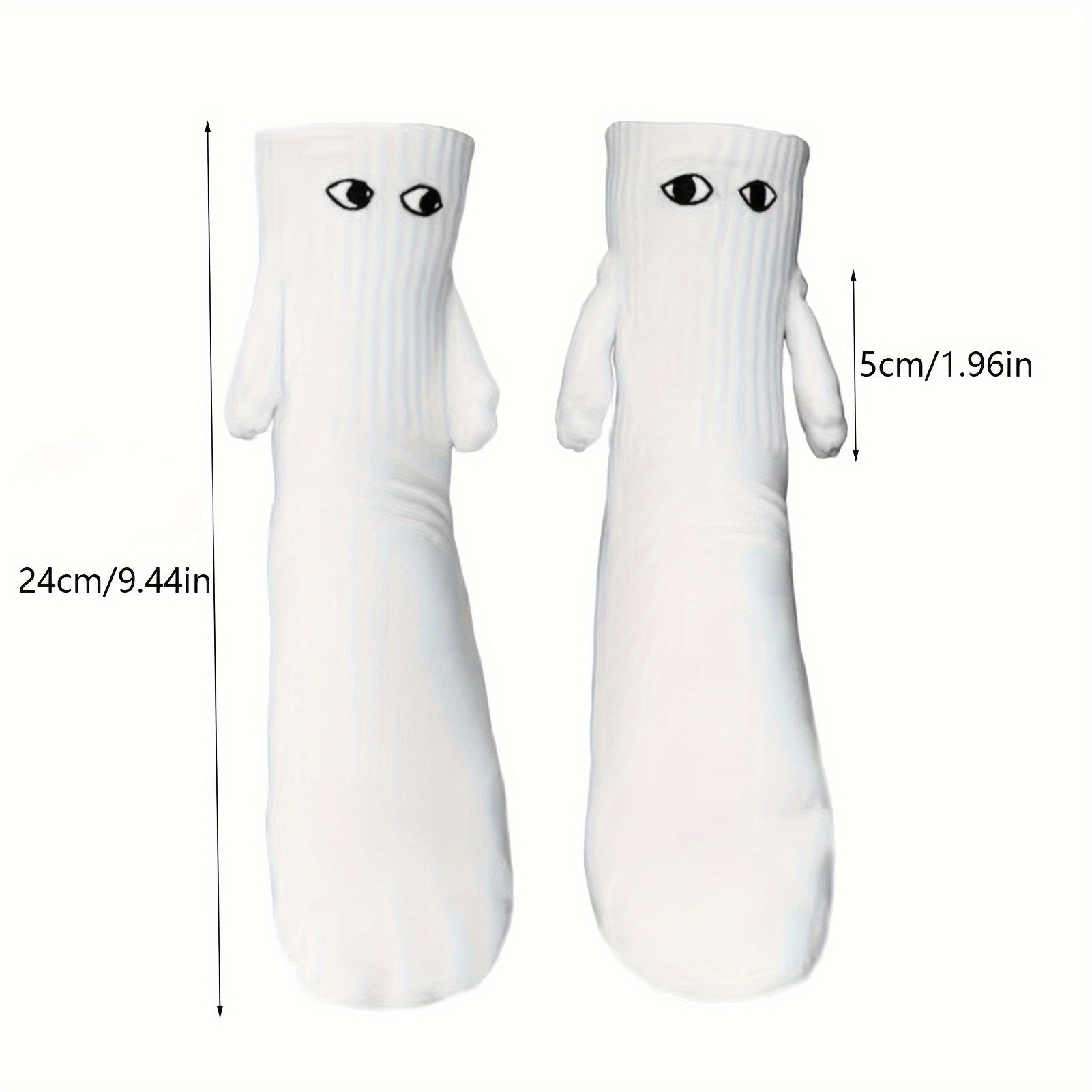 Teenager's Unisex Magnetic Crew Socks Novelty Comfy Casual Thermal Style