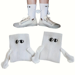 Teenager's Unisex Magnetic Crew Socks Novelty Comfy Casual Thermal Style