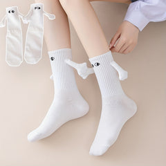 Teenager's Unisex Magnetic Crew Socks Novelty Comfy Casual Thermal Style