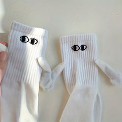 Teenager's Unisex Magnetic Crew Socks Novelty Comfy Casual Thermal Style