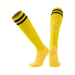 Teen's Striped Sport Socks: Comfy, Breathable, for Activities