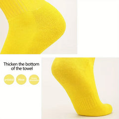 Teen's Striped Sport Socks: Comfy, Breathable, for Activities