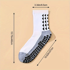 3 Pairs Teen Mid Crew Sport Socks Absorb Sweat Comfy Breathable for Basketball