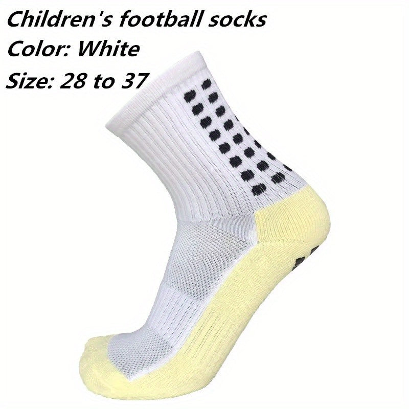 2 Pairs Boy's Mid Crew Sport Socks Sweat Absorbing Nylon Comfy Breathable Socks
