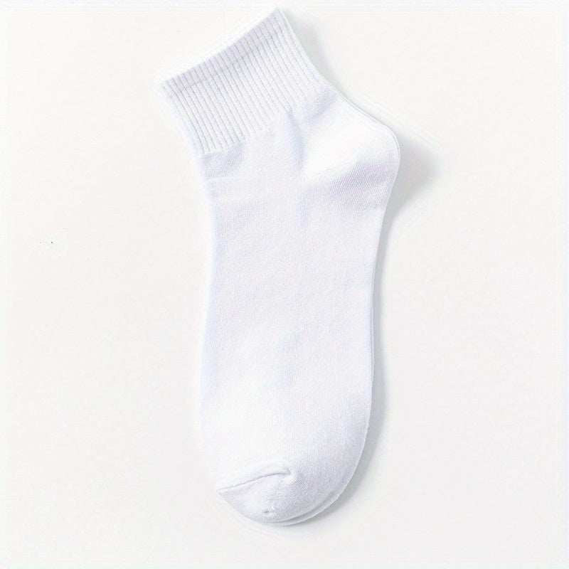5 Pairs Men's Crew Socks Breathable Casual Unisex Socks