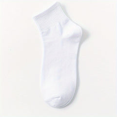 5 Pairs Men's Crew Socks Breathable Casual Unisex Socks