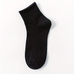 5 Pairs Men's Crew Socks Breathable Casual Unisex Socks