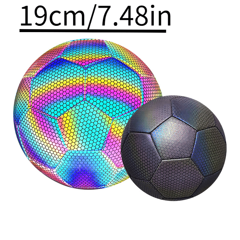 Reflective Luminous Football PU Wear-resistant Outdoor Sports Training Ball