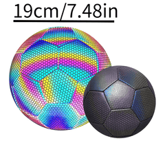 Reflective Luminous Football PU Wear-resistant Outdoor Sports Training Ball