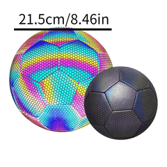 Reflective Luminous Football PU Wear-resistant Outdoor Sports Training Ball