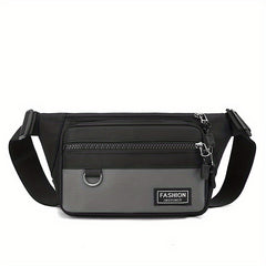 Solid Chest Bag Outdoor Sports Fanny Pack Sling Waist Bag & Crossbody Purse