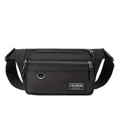Solid Chest Bag Outdoor Sports Fanny Pack Sling Waist Bag & Crossbody Purse