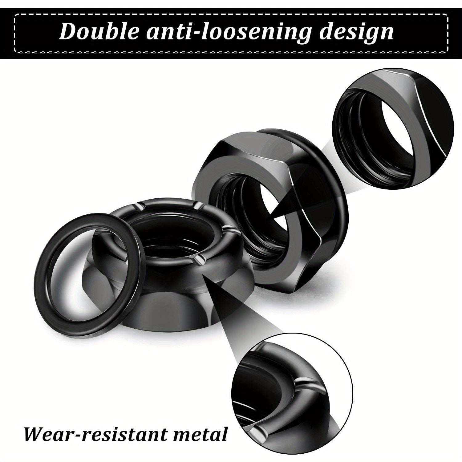 16pcs Skateboard Nuts And Washers Hardware Kit